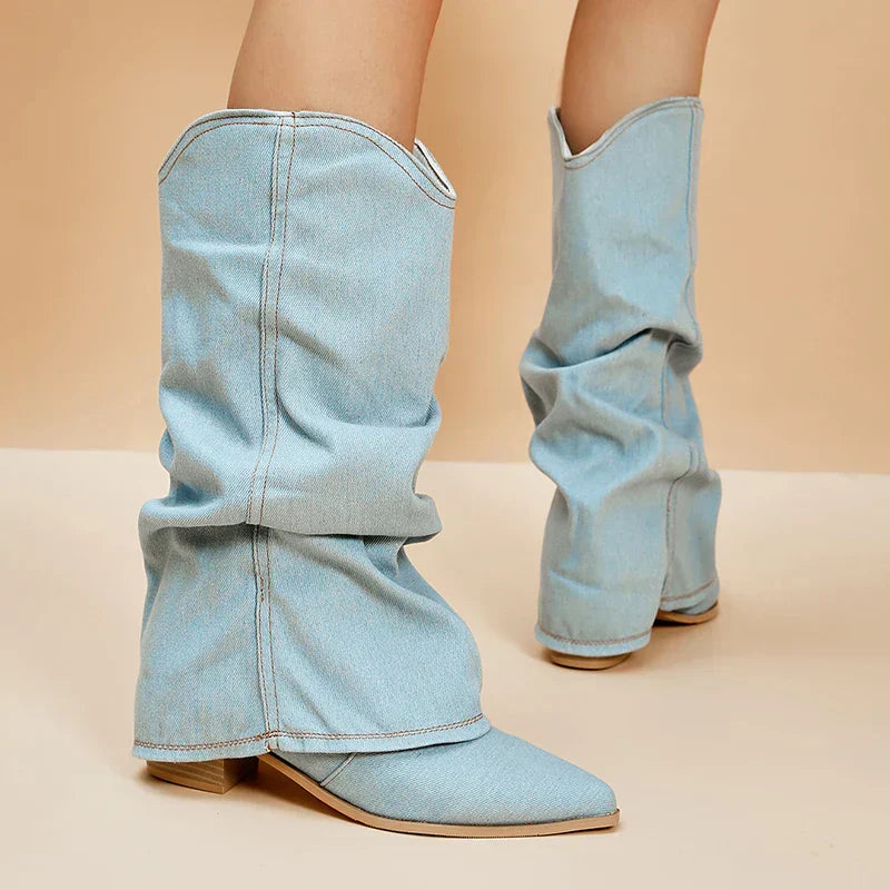 AMY | DENIM BOOTS