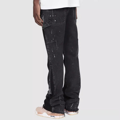 JACKY | WASHED PAINT FLARED JEANS