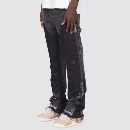 JACKY | WASHED PAINT FLARED JEANS