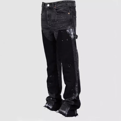 JACKY | WASHED PAINT FLARED JEANS