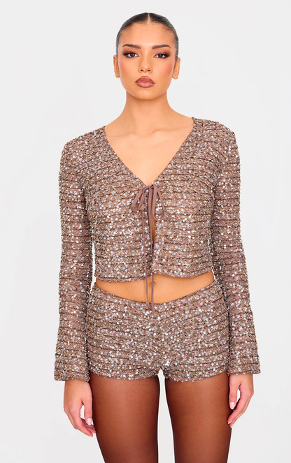 MADY | TEXTURED SEQUIN SET